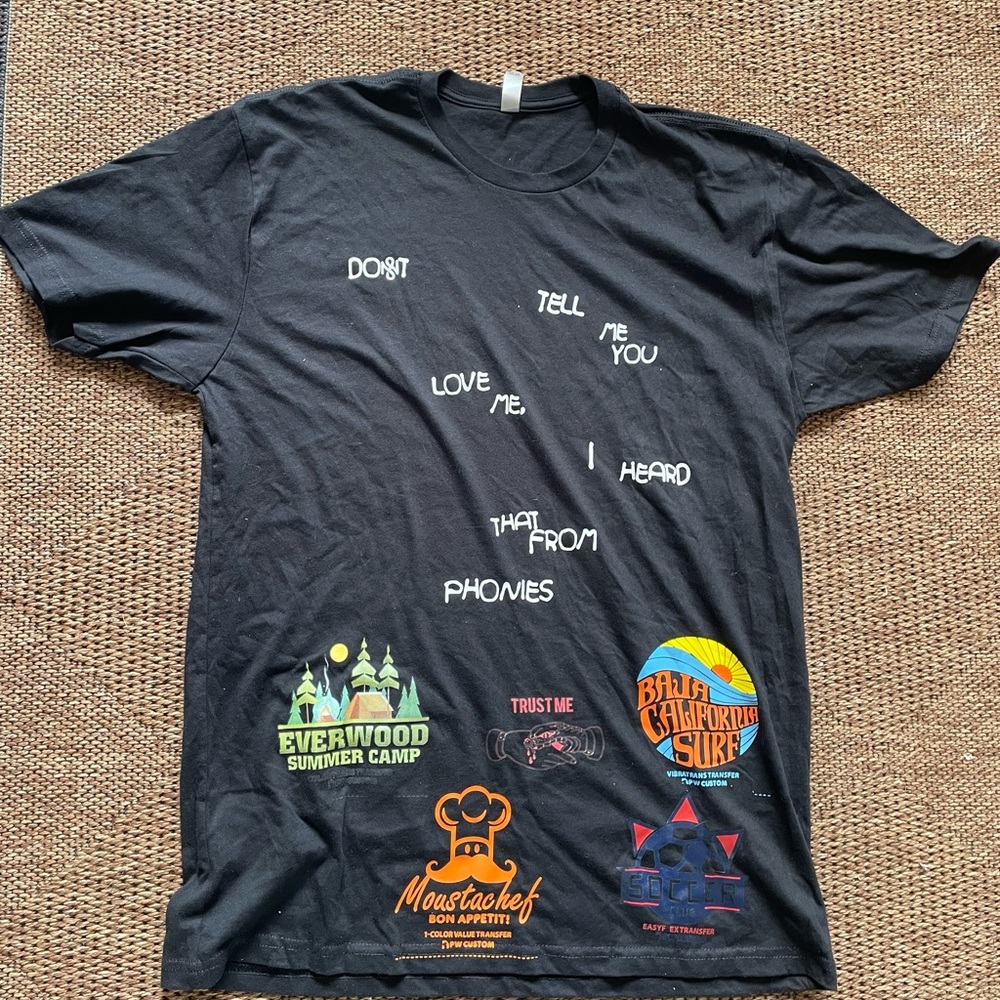 Next Level Apparel Black Short Sleeve Tee with Graphic Design